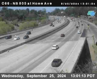 NB 805 at Home Ave (On Ramp)