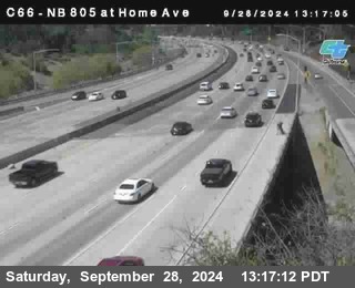 NB 805 at Home Ave (On Ramp)