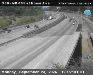 NB 805 at Home Ave (On Ramp)