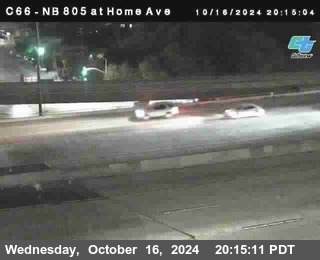 NB 805 at Home Ave (On Ramp)