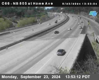 NB 805 at Home Ave (On Ramp)