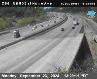 NB 805 at Home Ave (On Ramp)