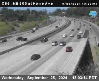 NB 805 at Home Ave (On Ramp)