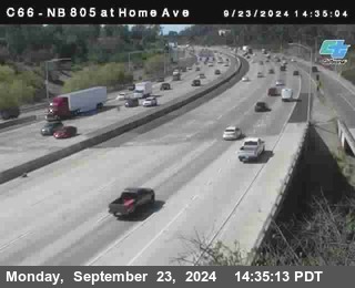 NB 805 at Home Ave (On Ramp)