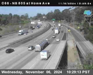 NB 805 at Home Ave (On Ramp)