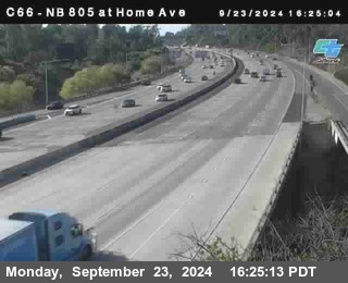 NB 805 at Home Ave (On Ramp)