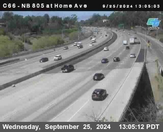 NB 805 at Home Ave (On Ramp)