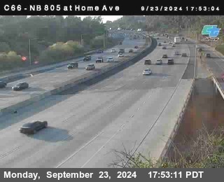 NB 805 at Home Ave (On Ramp)