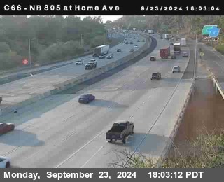 NB 805 at Home Ave (On Ramp)