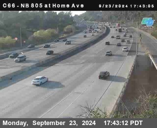 NB 805 at Home Ave (On Ramp)