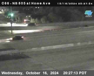 NB 805 at Home Ave (On Ramp)