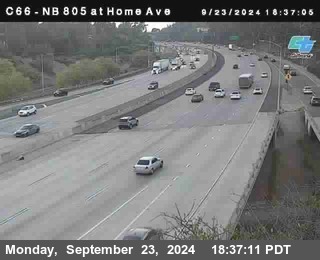 NB 805 at Home Ave (On Ramp)