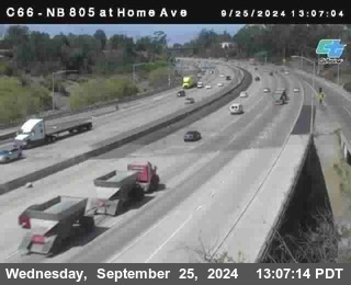 NB 805 at Home Ave (On Ramp)