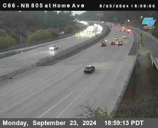 NB 805 at Home Ave (On Ramp)