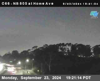 NB 805 at Home Ave (On Ramp)