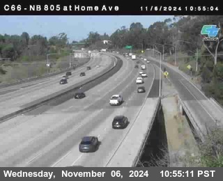 NB 805 at Home Ave (On Ramp)