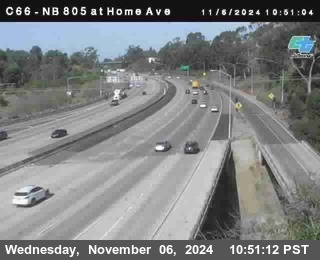 NB 805 at Home Ave (On Ramp)