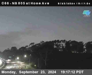 NB 805 at Home Ave (On Ramp)