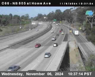 NB 805 at Home Ave (On Ramp)