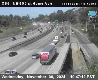 NB 805 at Home Ave (On Ramp)