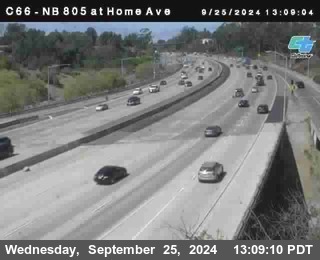 NB 805 at Home Ave (On Ramp)