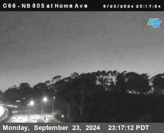 NB 805 at Home Ave (On Ramp)