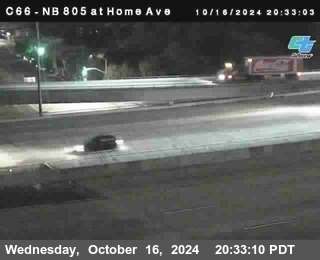 NB 805 at Home Ave (On Ramp)