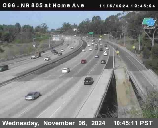 NB 805 at Home Ave (On Ramp)