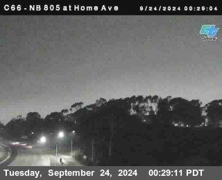 NB 805 at Home Ave (On Ramp)