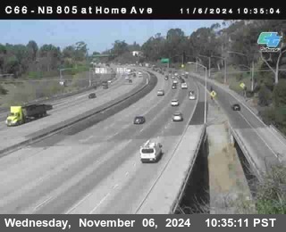 NB 805 at Home Ave (On Ramp)