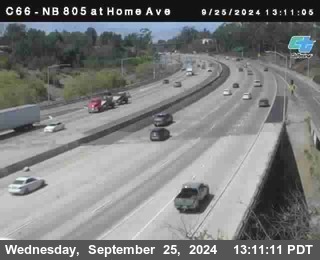 NB 805 at Home Ave (On Ramp)