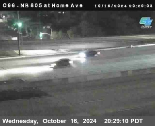 NB 805 at Home Ave (On Ramp)