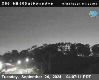 NB 805 at Home Ave (On Ramp)