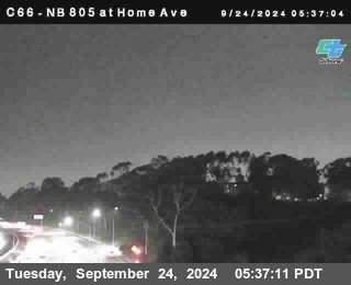 NB 805 at Home Ave (On Ramp)