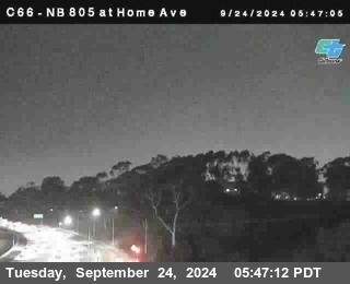 NB 805 at Home Ave (On Ramp)