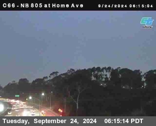 NB 805 at Home Ave (On Ramp)