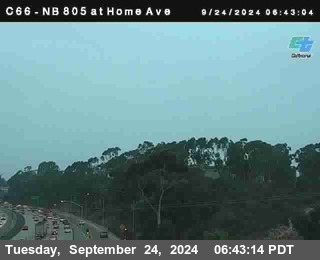 NB 805 at Home Ave (On Ramp)