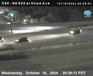 NB 805 at Home Ave (On Ramp)