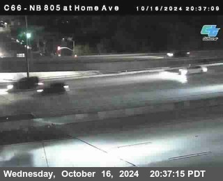 NB 805 at Home Ave (On Ramp)