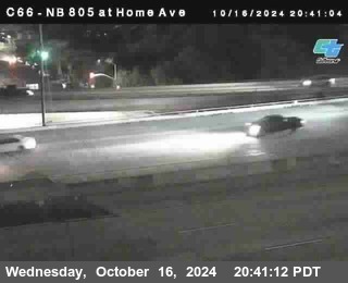 NB 805 at Home Ave (On Ramp)