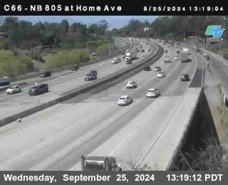 NB 805 at Home Ave (On Ramp)