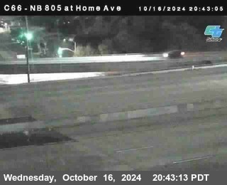 NB 805 at Home Ave (On Ramp)