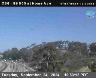 NB 805 at Home Ave (On Ramp)