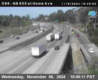 NB 805 at Home Ave (On Ramp)