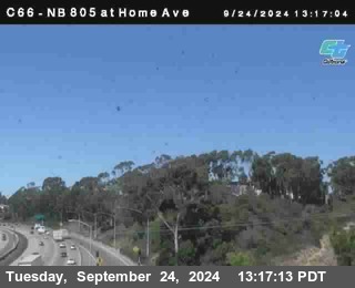 NB 805 at Home Ave (On Ramp)