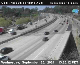 NB 805 at Home Ave (On Ramp)