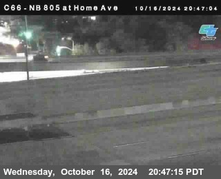 NB 805 at Home Ave (On Ramp)