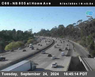 NB 805 at Home Ave (On Ramp)