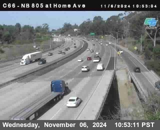 NB 805 at Home Ave (On Ramp)