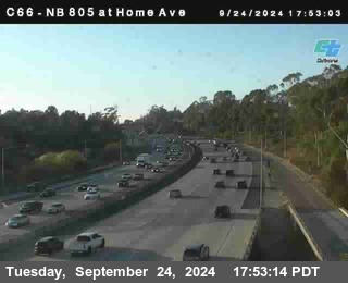 NB 805 at Home Ave (On Ramp)